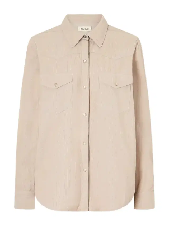 Nili Lotan Travis Cotton Corduroy Shirt