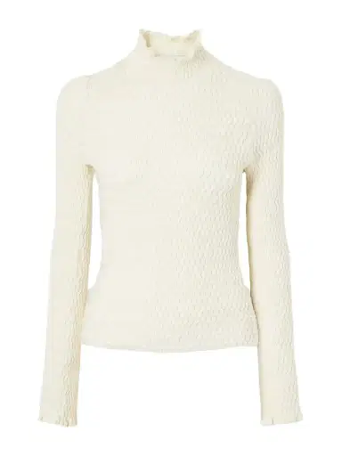 Proenza Schouler White Label Juniper Turtleneck Cable-knit Cotton-blend Sweater | Thumbnail 1