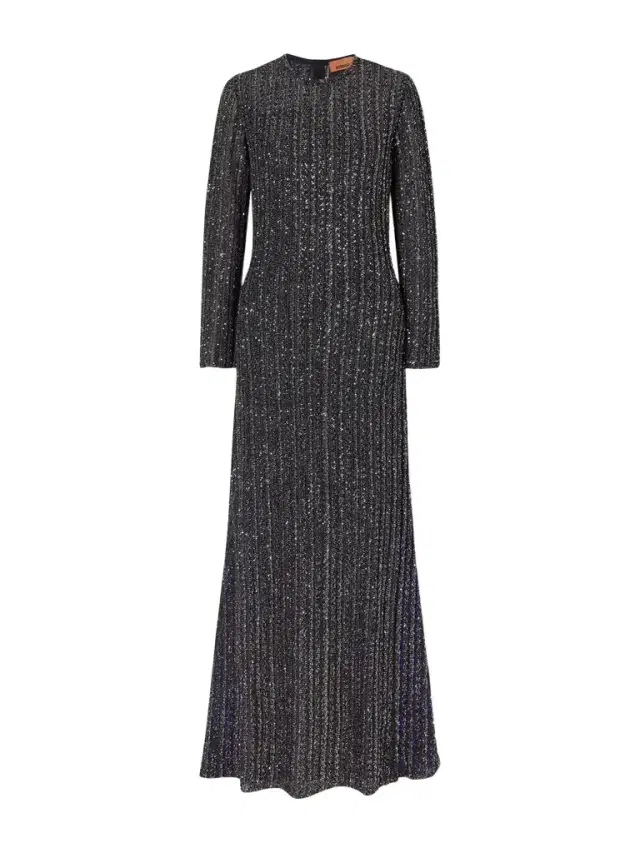 Missoni Sequin-embellished Ribbed-knit Maxi Dress
