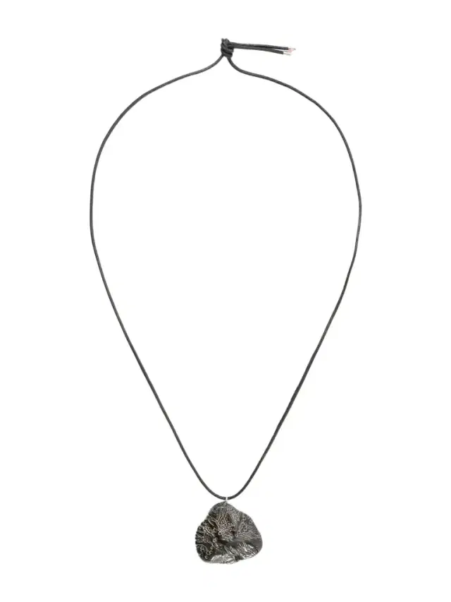 Gabriela Hearst Ceramic Pendant Cord Necklace