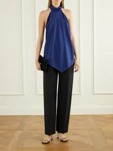 Stella McCartney Backless Halterneck Satin Blouse | Thumbnail 2 Stella McCartney Backless Halterneck Satin Blouse | Thumbnail 2