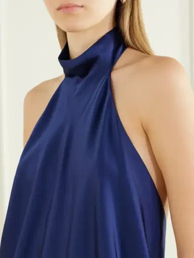 Stella McCartney Backless Halterneck Satin Blouse | Thumbnail 4 Stella McCartney Backless Halterneck Satin Blouse | Thumbnail 4