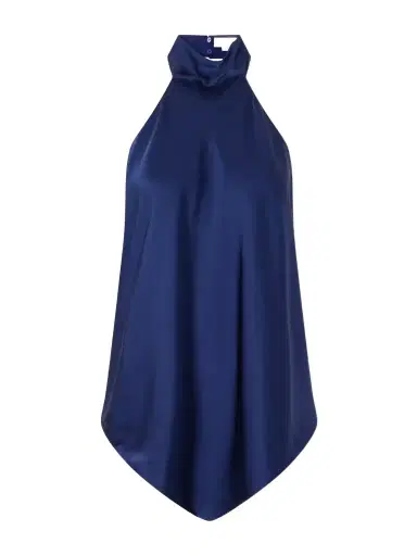 Stella McCartney Backless Halterneck Satin Blouse | Thumbnail 1 Stella McCartney Backless Halterneck Satin Blouse | Thumbnail 1