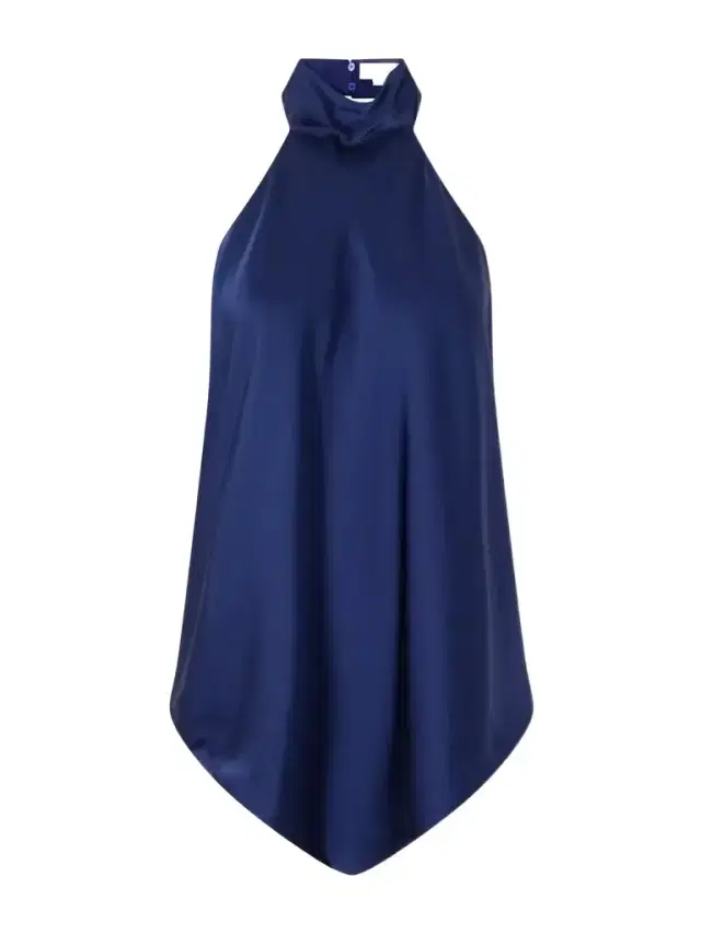 Stella McCartney Backless Halterneck Satin Blouse