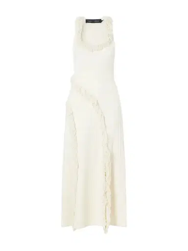 Proenza Schouler Nilo Fringed Jacquard Midi Dress | Thumbnail 1 Proenza Schouler Nilo Fringed Jacquard Midi Dress | Thumbnail 1