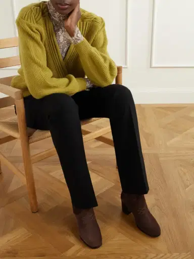 Valentino Garavani Zimmy 40 Suede Ankle Boots | Thumbnail 2 Valentino Garavani Zimmy 40 Suede Ankle Boots | Thumbnail 2