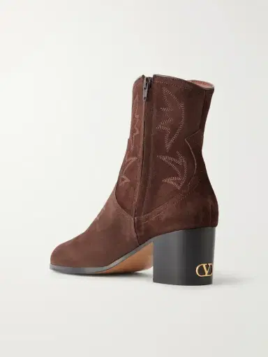Valentino Garavani Zimmy 40 Suede Ankle Boots | Thumbnail 3 Valentino Garavani Zimmy 40 Suede Ankle Boots | Thumbnail 3