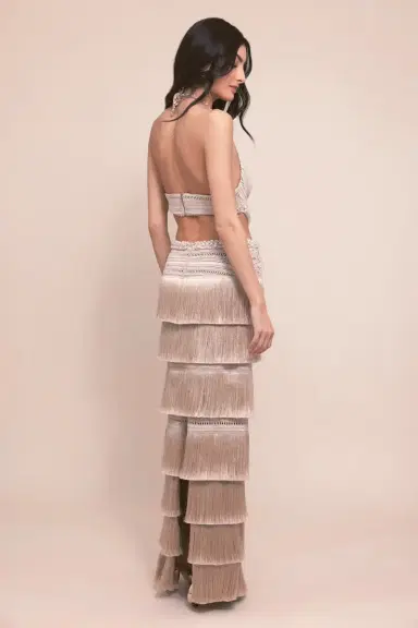 PatBo PETAL FRINGE MAXI DRESS | Thumbnail 3