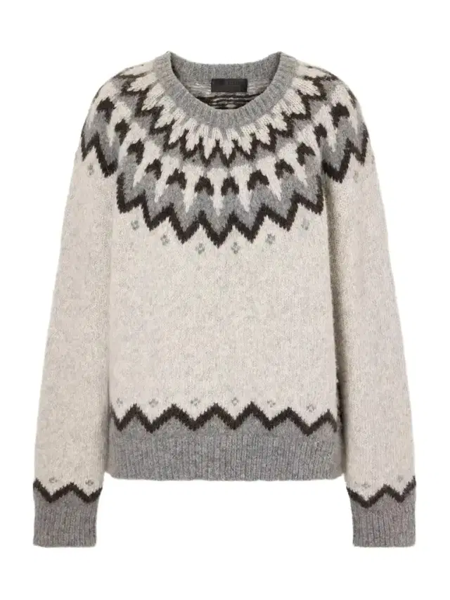 Nili Lotan Alan Fair Isle Intarsia-knit Wool And Alpaca-blend Sweater