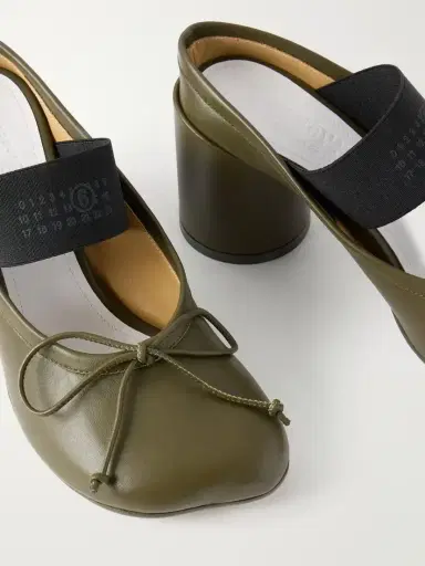MM6 MAISON MARGIELA Bow-embellished Leather Pumps | Thumbnail 5