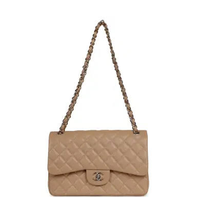 Chanel Chanel Jumbo Classic Double Flap Bag Dark Beige Caviar Gold Hardware | Thumbnail 7 Chanel Chanel Jumbo Classic Double Flap Bag Dark Beige Caviar Gold Hardware | Thumbnail 7