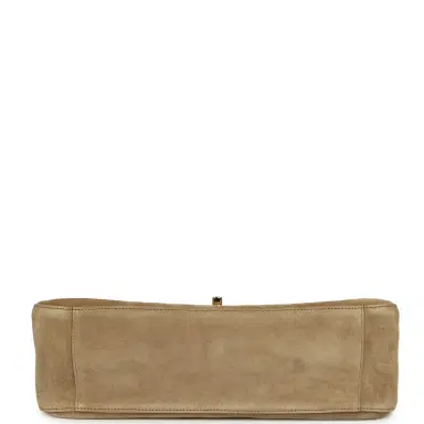 Chanel Chanel Maxi "Souplissimo" Small Flap Bag Dark Beige Suede Gold Hardware | Thumbnail 6 Chanel Chanel Maxi "Souplissimo" Small Flap Bag Dark Beige Suede Gold Hardware | Thumbnail 6