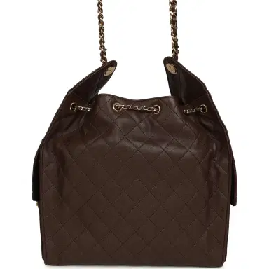 Chanel Chanel Medium 25 Hobo Bag Dark Brown Caviar Gold Hardware | Thumbnail 4 Chanel Chanel Medium 25 Hobo Bag Dark Brown Caviar Gold Hardware | Thumbnail 4