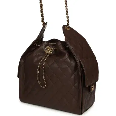 Chanel Chanel Medium 25 Hobo Bag Dark Brown Caviar Gold Hardware | Thumbnail 5 Chanel Chanel Medium 25 Hobo Bag Dark Brown Caviar Gold Hardware | Thumbnail 5