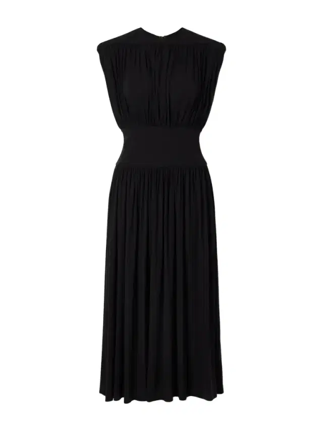 Anine Bing Fran Gathered Crepe Midi Dress