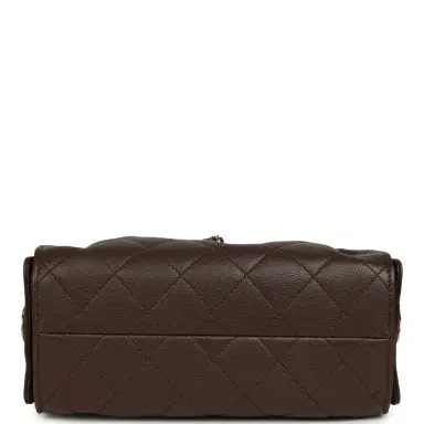 Chanel Chanel Mini 25 Hobo Bag Dark Brown Caviar Gold Hardware | Thumbnail 7 Chanel Chanel Mini 25 Hobo Bag Dark Brown Caviar Gold Hardware | Thumbnail 7