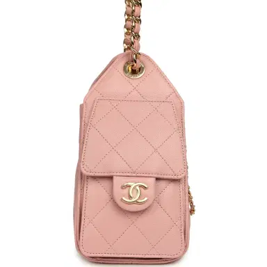 Chanel Chanel Mini 25 Hobo Bag Light Pink Caviar Gold Hardware | Thumbnail 3 Chanel Chanel Mini 25 Hobo Bag Light Pink Caviar Gold Hardware | Thumbnail 3