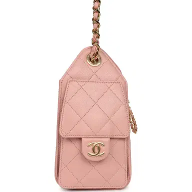 Chanel Chanel Mini 25 Hobo Bag Light Pink Caviar Gold Hardware | Thumbnail 4 Chanel Chanel Mini 25 Hobo Bag Light Pink Caviar Gold Hardware | Thumbnail 4