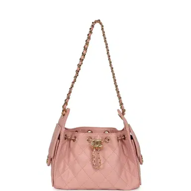 Chanel Chanel Mini 25 Hobo Bag Light Pink Caviar Gold Hardware | Thumbnail 6 Chanel Chanel Mini 25 Hobo Bag Light Pink Caviar Gold Hardware | Thumbnail 6