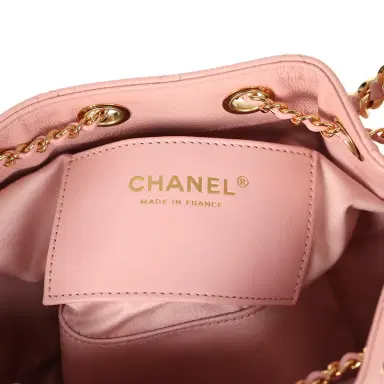 Chanel Chanel Mini 25 Hobo Bag Light Pink Caviar Gold Hardware | Thumbnail 9 Chanel Chanel Mini 25 Hobo Bag Light Pink Caviar Gold Hardware | Thumbnail 9