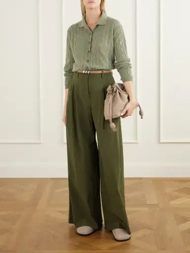 Allude Cable-knit Cashmere Cardigan | Thumbnail 2 Allude Cable-knit Cashmere Cardigan | Thumbnail 2