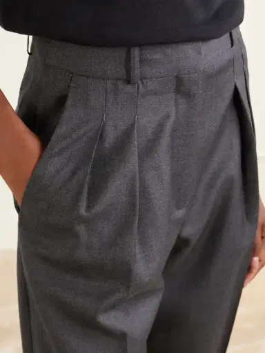Loulou de Saison Sbiru Pleated Wool-twill Straight-leg Pants | Thumbnail 5 Loulou de Saison Sbiru Pleated Wool-twill Straight-leg Pants | Thumbnail 5