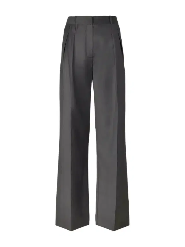 Loulou de Saison Sbiru Pleated Wool-twill Straight-leg Pants