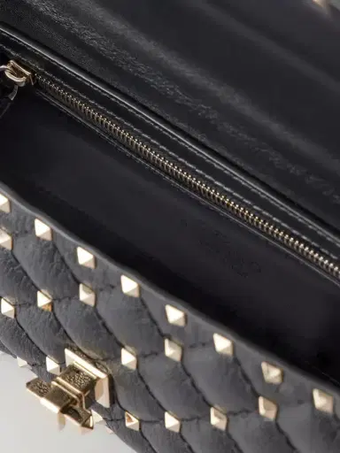 Valentino Garavani Rockstud Spike Studded Quilted Leather Shoulder Bag | Thumbnail 6