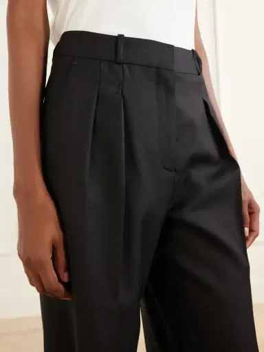 Loulou de Saison Sbiru Pleated Wool-twill Straight-leg Pants | Thumbnail 5 Loulou de Saison Sbiru Pleated Wool-twill Straight-leg Pants | Thumbnail 5