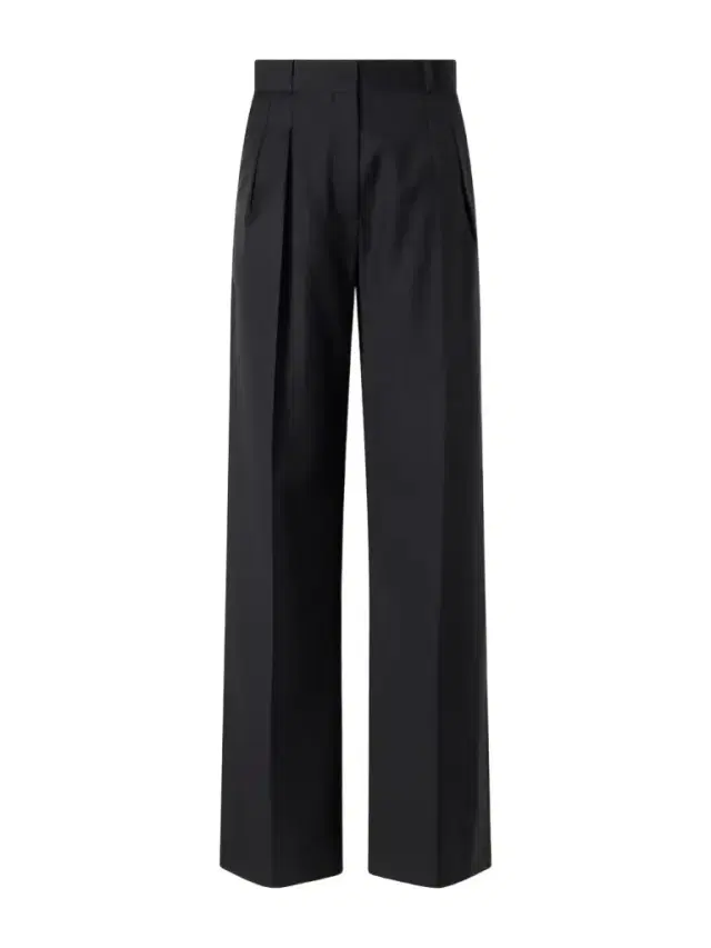 Loulou de Saison Sbiru Pleated Wool-twill Straight-leg Pants
