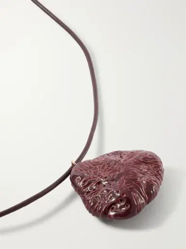 Gabriela Hearst Ceramic Pendant Cord Necklace | Thumbnail 4