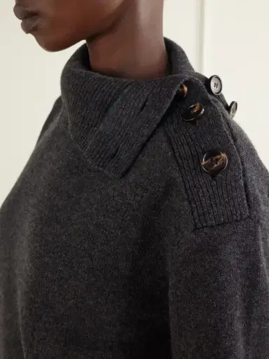 Veronica de Piante Cielo Wool And Cashmere-blend Sweater | Thumbnail 4