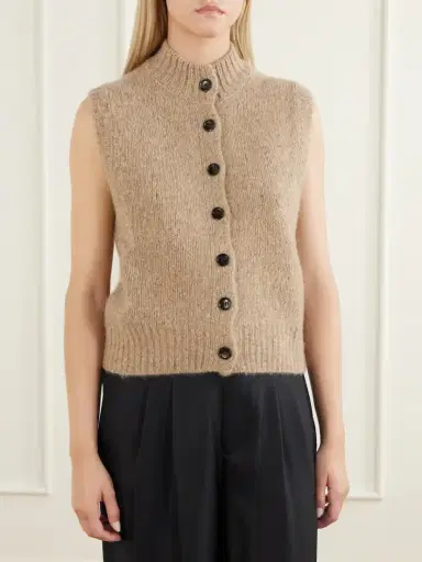 Allude Button-down Cashmere Vest | Thumbnail 3 Allude Button-down Cashmere Vest | Thumbnail 3