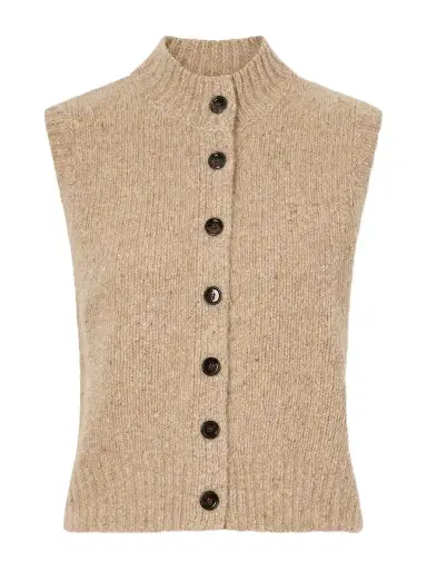 Allude Button-down Cashmere Vest | Thumbnail 1 Allude Button-down Cashmere Vest | Thumbnail 1
