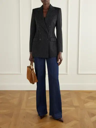 Dolce & Gabbana Pinstriped Wool-blend Blazer | Thumbnail 2