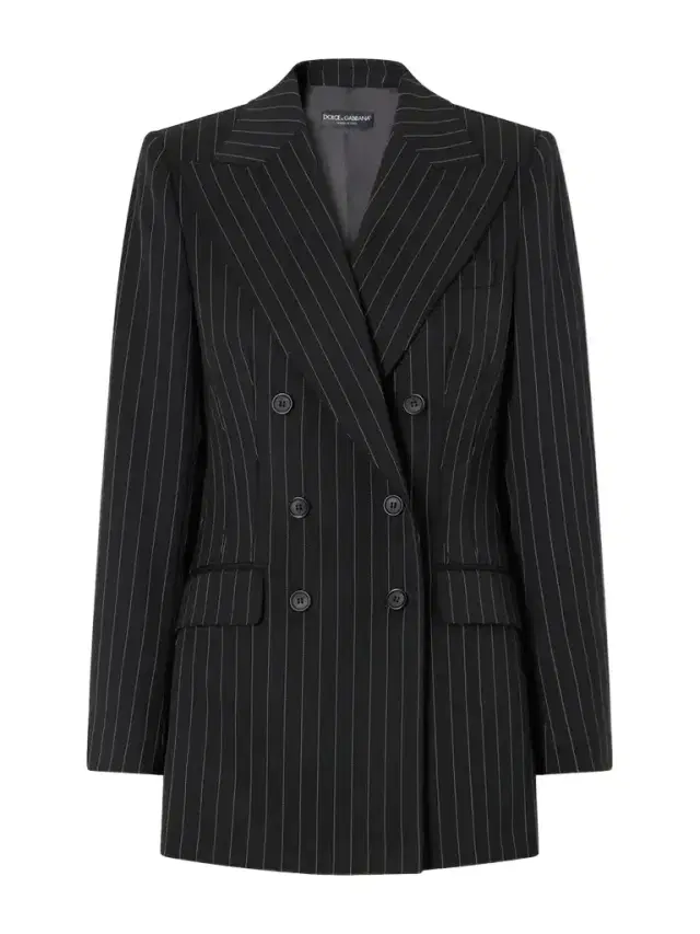 Dolce & Gabbana Pinstriped Wool-blend Blazer