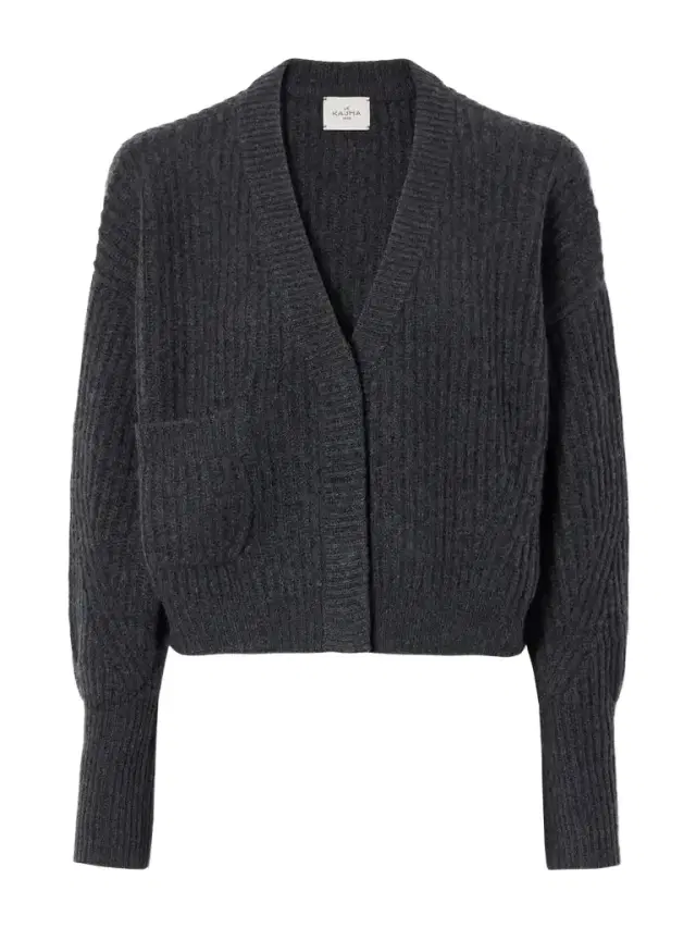Le Kasha Monaco Cropped Ribbed Cashmere Cardigan