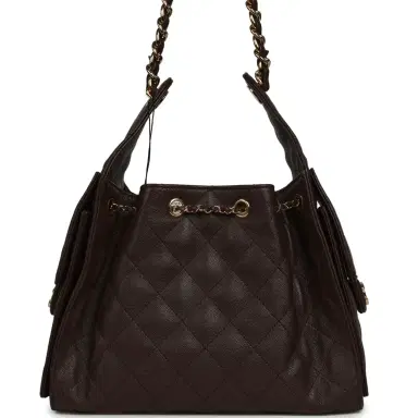 Chanel Chanel Small 25 Hobo Bag Dark Brown Caviar Gold Hardware | Thumbnail 4 Chanel Chanel Small 25 Hobo Bag Dark Brown Caviar Gold Hardware | Thumbnail 4