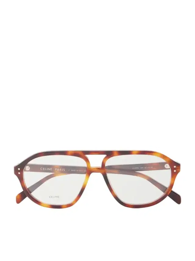 CELINE Eyewear Triomphe Aviator-frame Tortoiseshell Acetate Optical Glasses