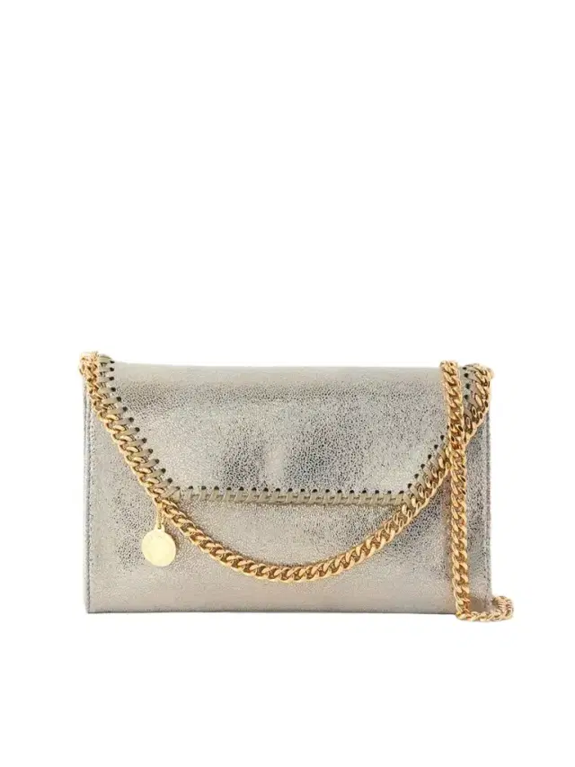 Stella McCartney Falabella Mini Metallic Vegetarian Material Shoulder Bag
