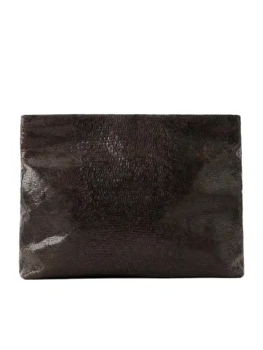 Nili Lotan Jerry Croc-effect Leather Clutch | Thumbnail 1