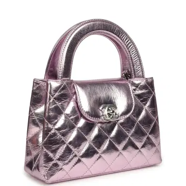 Chanel Chanel Small Kelly Shopper Pink Metallic Calfskin Silver Hardware | Thumbnail 2 Chanel Chanel Small Kelly Shopper Pink Metallic Calfskin Silver Hardware | Thumbnail 2