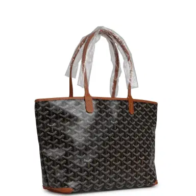 goyard Goyard Goyardine Black, Brown Artois PM Palladium Hardware | Thumbnail 2 goyard Goyard Goyardine Black, Brown Artois PM Palladium Hardware | Thumbnail 2