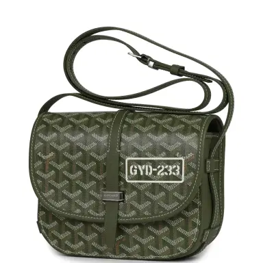 goyard Goyard Goyardine Khaki Belvedere PM Palladium Hardware | Thumbnail 5 goyard Goyard Goyardine Khaki Belvedere PM Palladium Hardware | Thumbnail 5