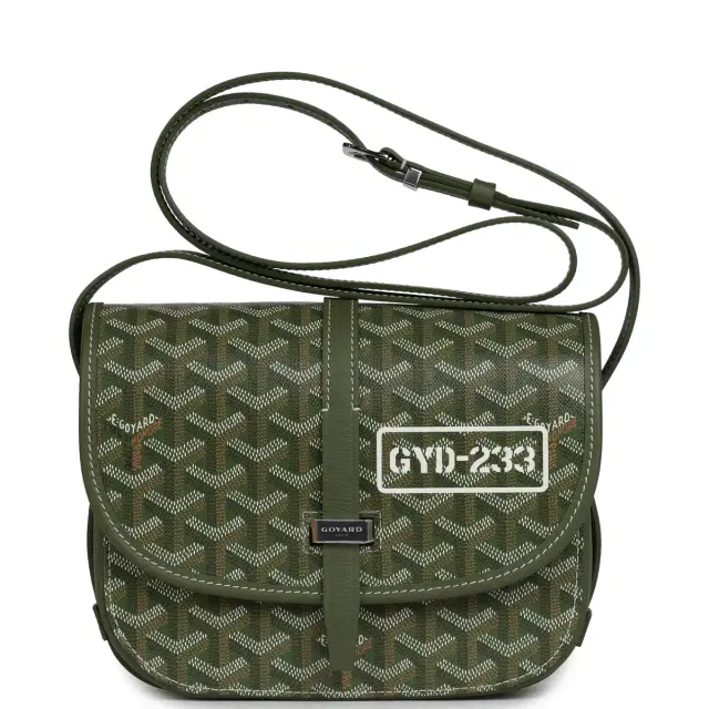 goyard Goyard Goyardine Khaki Belvedere PM Palladium Hardware