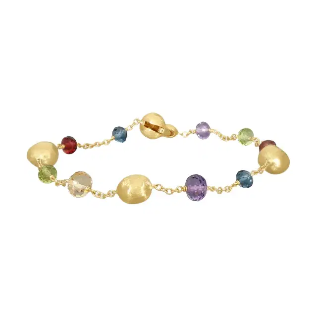 MARCO BICEGO Marco Bicego Africa Multi-Gemstone 18K Yellow Gold Bracelet by The Solist