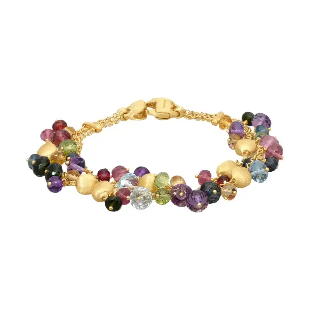 MARCO BICEGO Marco Bicego Africa Multi-Gemstone 18K Yellow Gold Bracelet by The Solist