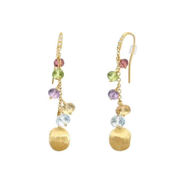 MARCO BICEGO Marco Bicego Africa Multi-Gemstone 18K Yellow Gold Drop Earrings by The Solist