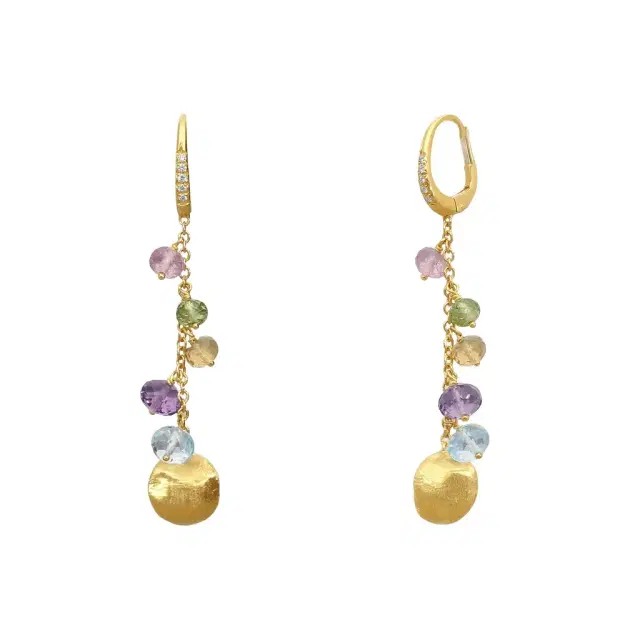 MARCO BICEGO Marco Bicego Africa Multi-Gemstone 18K Yellow Gold Drop Earrings by The Solist