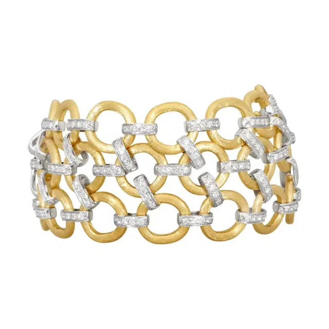 MARCO BICEGO Marco Bicego Jaipur Link 18K Yellow & White Gold Diamond Bracelet by The Solist